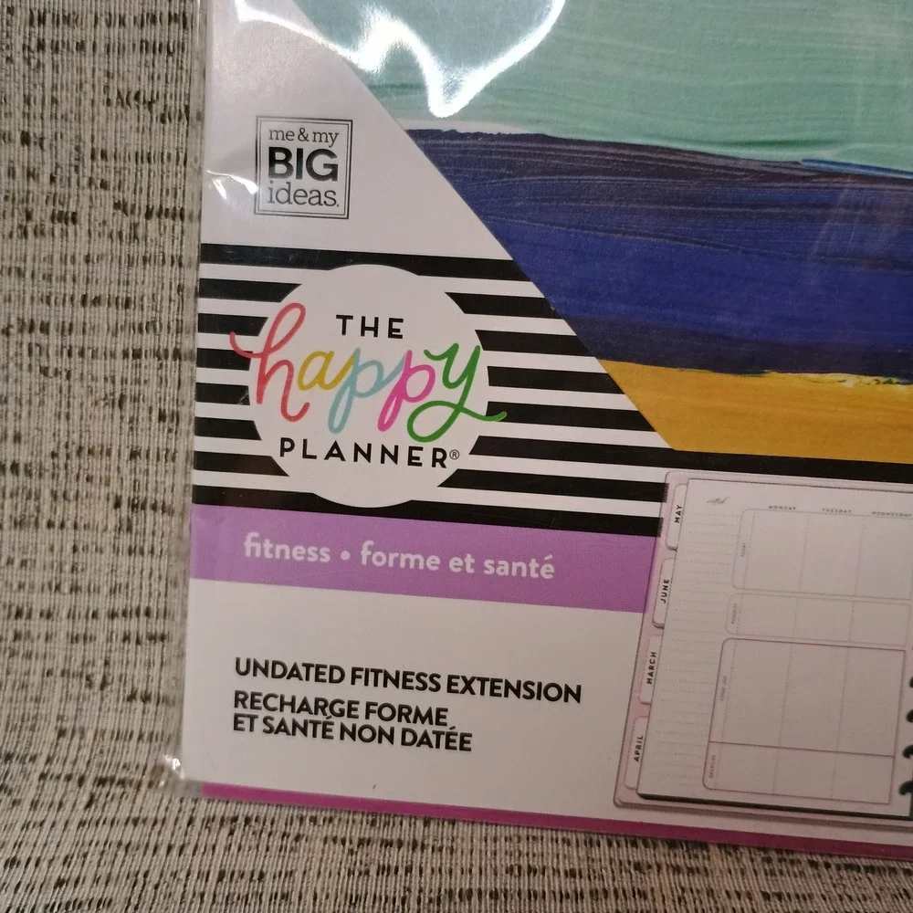**READ** Happy Planner Undated Fitness Extension Pack Bundle with Sticker Book
